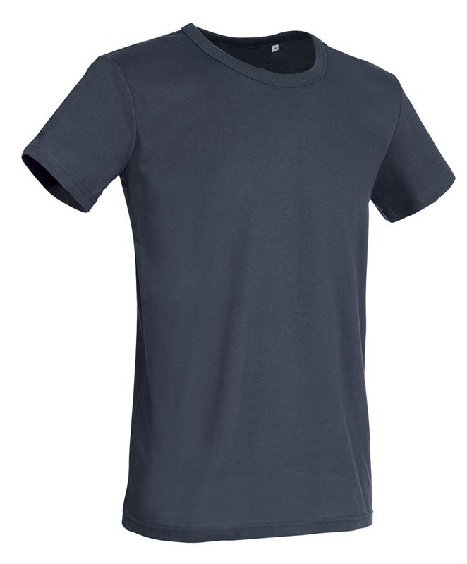 t-shirt da uomo in jersey grigio con girocollo