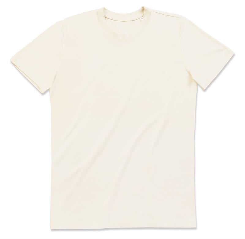 t-shirt da uomo in cotone winter white filato ad anelli con girocollo