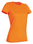 SPORTS T-SHIRT ABBIGLIAMENTO COLLEZIONE ACTIVE SPORTS-T T-shirt con girocollo da donna in poliestere arancio
