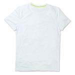 SPORTS T-SHIRT ABBIGLIAMENTO COLLEZIONE ACTIVE 140 CREW NECK T-shirt con girocollo da uomo in poliestere bianco 