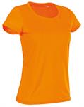 SPORTS T-SHIRT ABBIGLIAMENTO COLLEZIONE ACTIVE COTTON TOUCH T-shirt con girocollo da donna in poliestere arancio