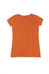T-SHIRT GIROCOLLO ABBIGLIAMENTO COLLEZIONE JERSEY CREW NECK T-shirt da donna in jersey arancio con girocollo