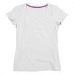 T-SHIRT GIROCOLLO ABBIGLIAMENTO COLLEZIONE COTTON-ELASTAN CREW NECK T-shirt da donna con girocollo in cotton-elastan